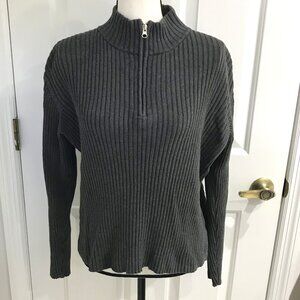 St John Bay Gray Sweater Top XL